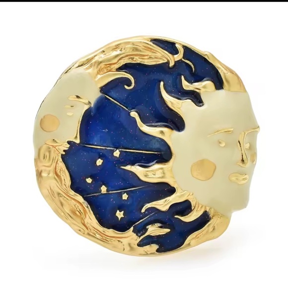 La Petite Soleil Sun Moon Brooch - Picture 4 of 13